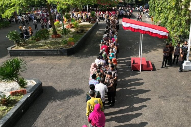 Halalbihalal ASN Pemkab Tegal Awali Hari Pertama Kerja