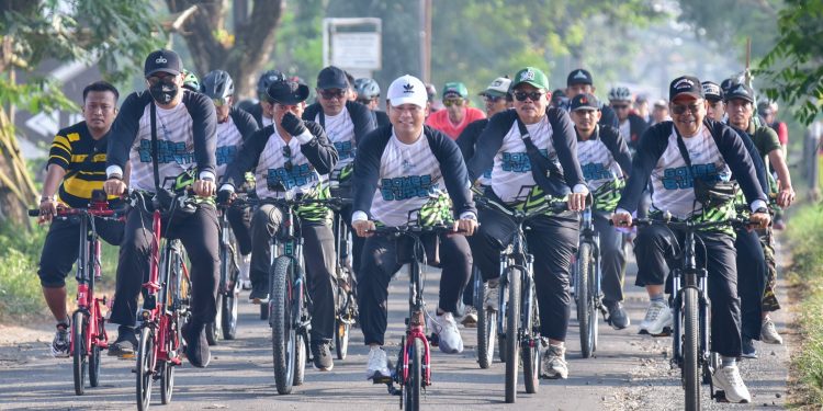 GP Ansor dan Banser Gowes Bareng Bupati Tegal