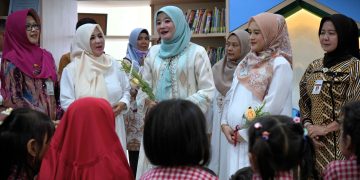 Fasilitas Ramah Anak Perpusda Soekarno-Hatta Diapresiasi Bunda Literasi Jawa Tengah
