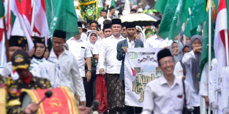 Kirab Resolusi Jihad, Ribuan Warga NU Turun ke Jalan