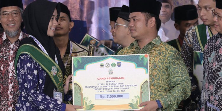 Kafilah Kabupaten Tegal Raih 8 Penghargaan MTQH Jawa Tengah 2025