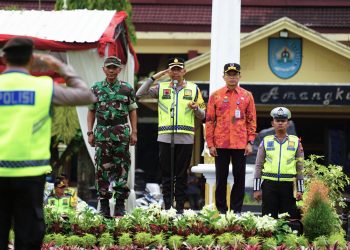 Jelang Libur Nataru, Polres Tegal Gelar Apel Operasi Lilin Candi 2025