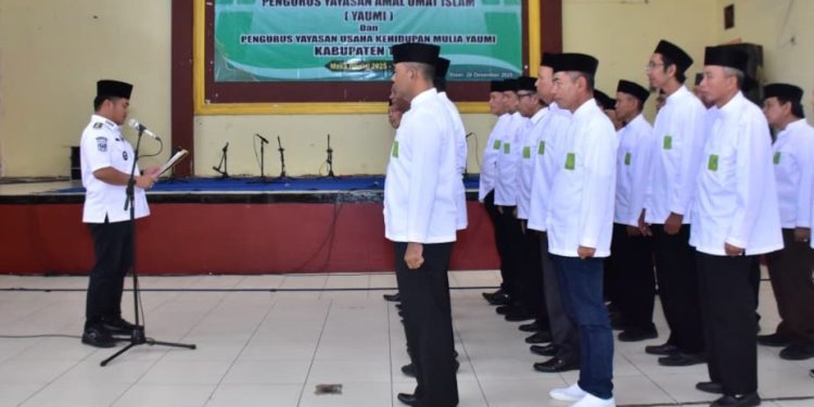 Bupati Ischak Kukuhkan Pengurus Yaumi Kabupaten Tegal