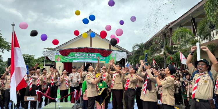 500 Peserta Ramaikan Pesta Siaga Kwarcab Tegal 2026