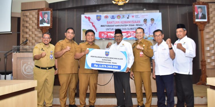 Tanpa Seremoni Besar, Pemkab Tegal Himpun Rp1,57 Miliar untuk Korban Bencana di Aceh dan Sumatera