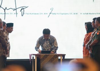 Bupati Tegal Teken Komitmen Bersama Ketahanan Pangan Jateng 2026