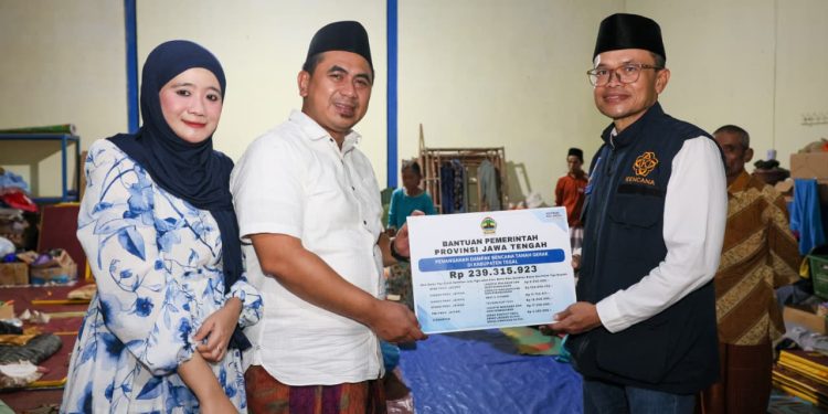 Tangani Bencana Tanah Bergerak di Padasari, Pemprov Jateng Kucurkan Bantuan Rp239 Juta